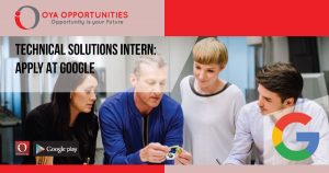 Technical Solutions Internship | Apply at Google