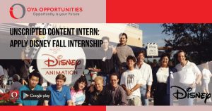 Unscripted Content Intern | Apply Disney Fall Internship 2019