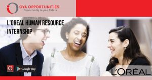 Paid L'Oreal Human Resource Internship