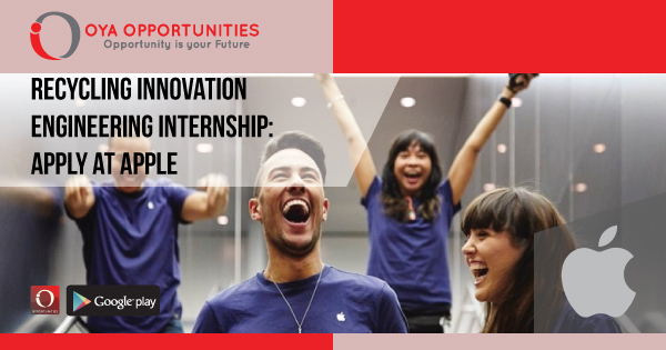 Recycling Innovation Engineering Internship | Apply at Apple