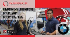 Environmental Engineering Intern | Apply Internship at BMW