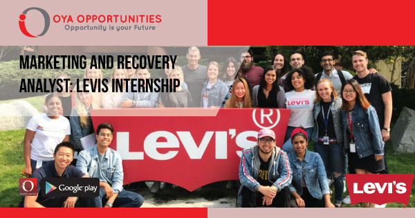 Marketing and Recovery Analyst | Levis Internship