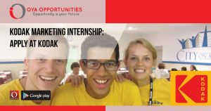 Kodak Marketing Internship | Apply at Kodak