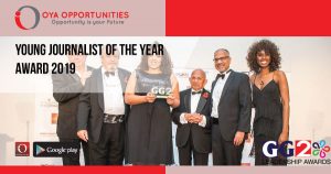 Young Journalist of The Year Award 2019