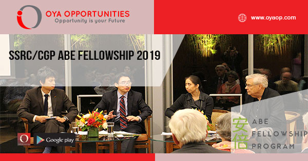 SSRC/CGP Abe Fellowship 2019