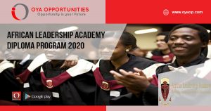 African Leadership Academy Diploma Program 2020