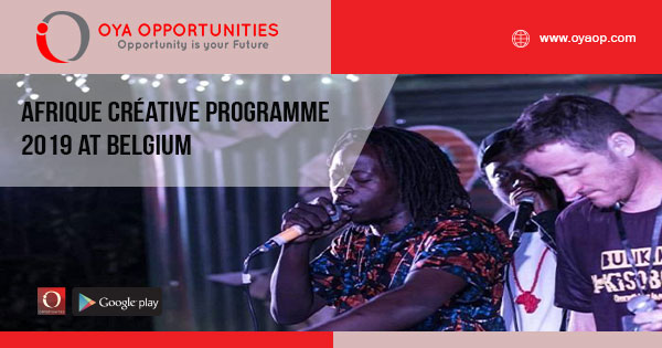 Afrique Créative Programme 2019 at Belgium