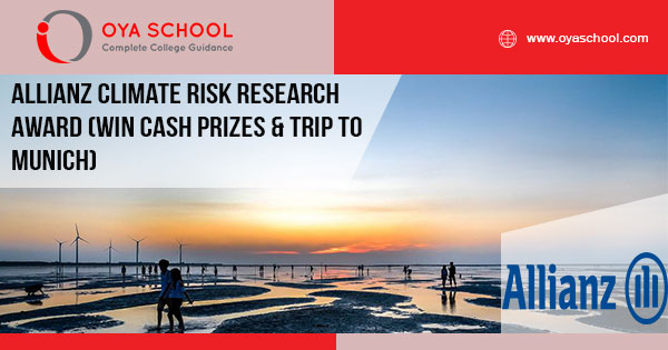Allianz Climate Risk Research Award (Win Cash prizes & trip to Munich)