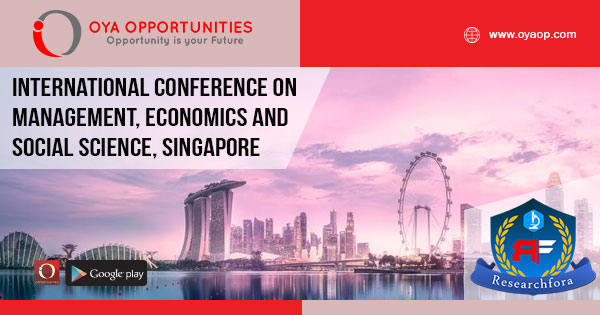 International Conference on Management, Economics and Social Science 2020, Singapore
