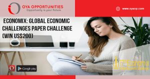 Economix: Global Economic Challenges Paper Challenge(win US$200)