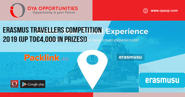 Erasmus Travelers Experience Competition 2019 (up to€4,000 in prizes!)