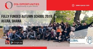 Fully Funded Autumn School 2019 Accra, Ghana