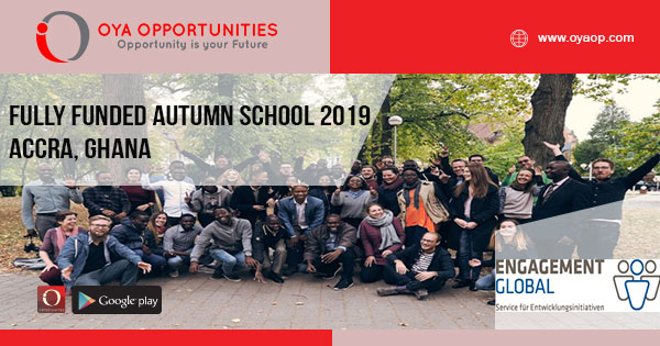 Fully Funded Autumn School 2019 Accra, Ghana