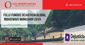 Fully Funded Dejusticia Global Indigenous Workshop 2019