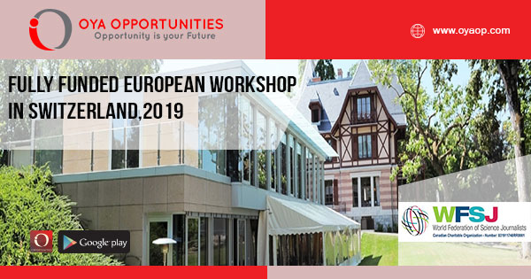 Fully Funded European Workshop in Switzerland,2019