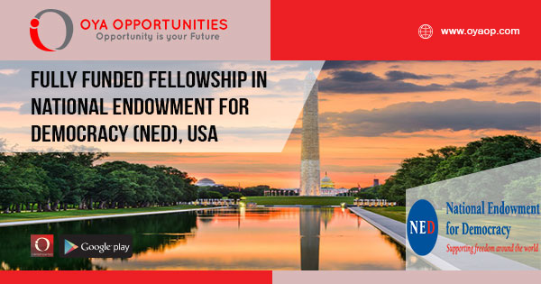 Fully Funded Fellowship in National Endowment for Democracy (NED), USA