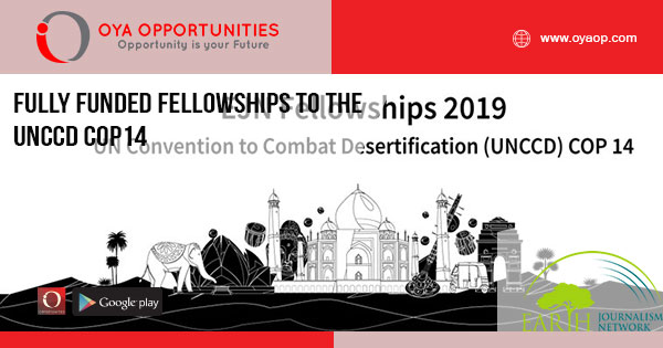 Fully Funded Fellowships to the UNCCD COP14