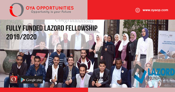 Fully Funded Lazord Fellowship 2019/2020