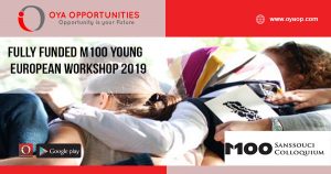 Fully Funded M100 Young European Workshop 2019