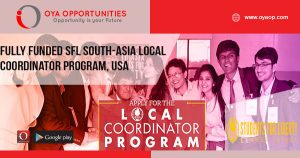 Fully Funded SFL South-Asia Local Coordinator Program, USA