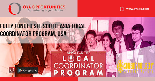 Fully Funded SFL South-Asia Local Coordinator Program, USA