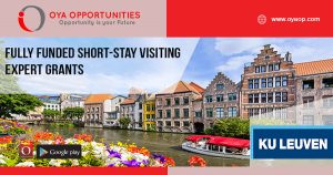 Fully Funded Short-stay Visiting Expert Grants