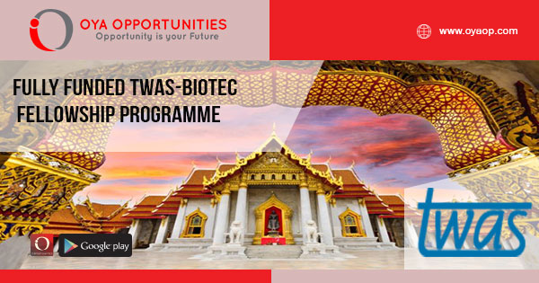 Fully Funded TWAS-BIOTEC Fellowship Programme