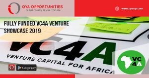 Fully Funded VC4A Venture Showcase 2019