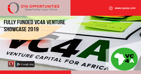Fully Funded VC4A Venture Showcase 2019