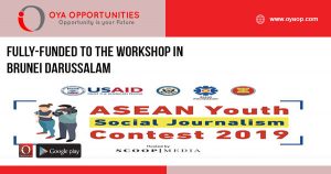 Fully-Funded to the Workshop in Brunei Darussalam