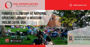 Funded Fellowship at National Sporting Library & Museum (NSLM) 2019, USA
