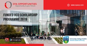 Funded UCD Scholarship Programme 2019