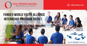 Funded World Youth Alliance Internship Program 2019