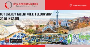 GOT Energy Talent (GET) Fellowship 2019 in Spain