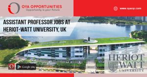 Assistant Professor Jobs at Heriot-Watt University, Edinburgh