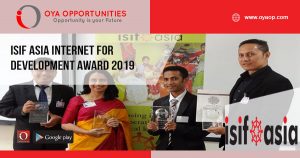 ISIF Asia Internet for Development Award 2019