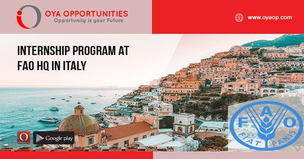 Internship Program at FAO HQ in Italy