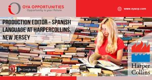 Editing Jobs at HarperCollins, New Jersey