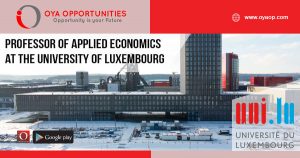 Jobs at the University of Luxembourg