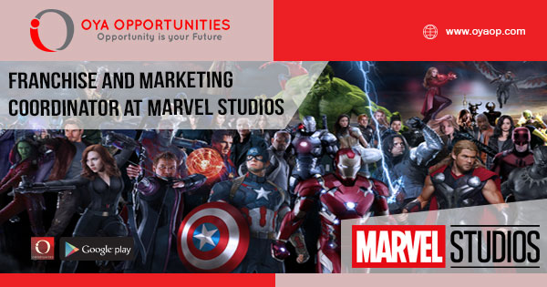 Franchise and Marketing Coordinator jobs at Marvel Studios