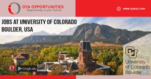Jobs at University of Colorado Boulder, USA