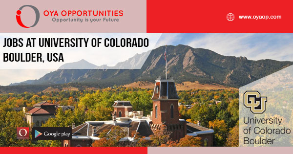 Jobs at University of Colorado Boulder, USA