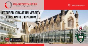 Lecturer jobs at University of Leeds, United Kingdom