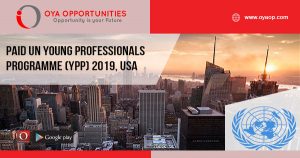 Paid UN Young Professionals Programme (YPP) 2019, USA