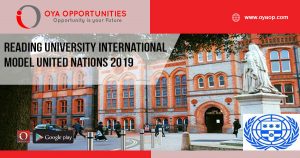 Reading University International Model United Nations 2019
