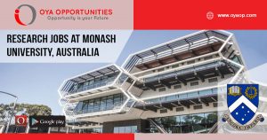Research jobs at Monash University, Australia