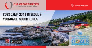 SDGs CAMP 2019 in Seoul & YeongWol, South Korea