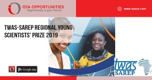 TWAS-SAREP Regional Young Scientists' Prize 2019