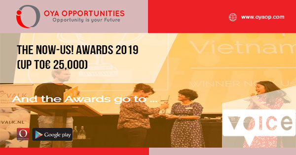 The NOW-Us! Awards 2019 (up to€ 25,000)