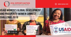 USAID Women's Global Development and Prosperity Women Connect Challenge 2019